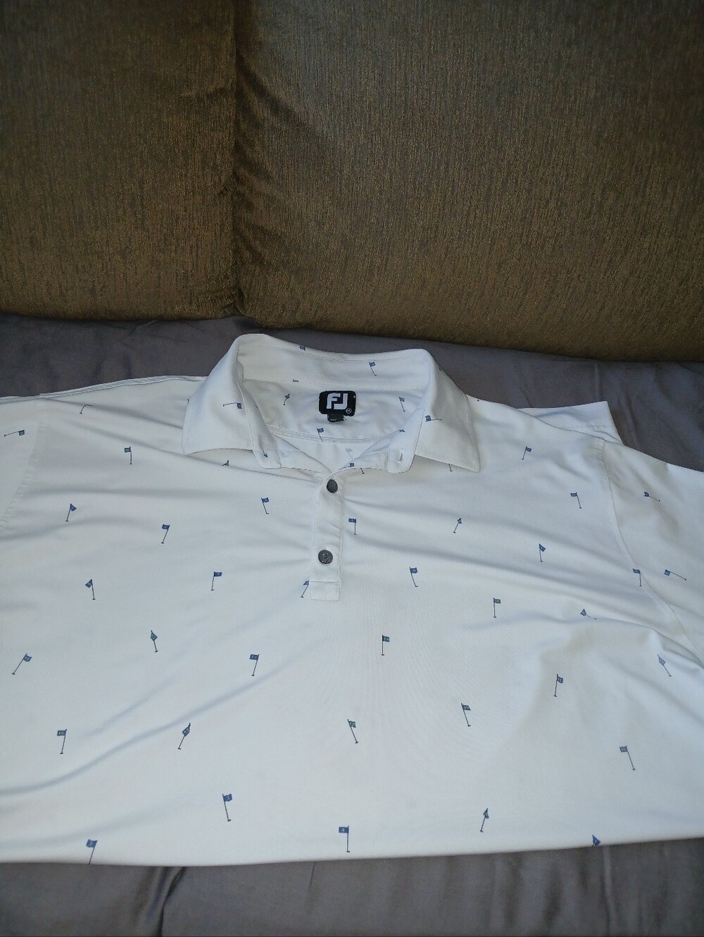 FootJoy 18 Holes Print Golf Polo